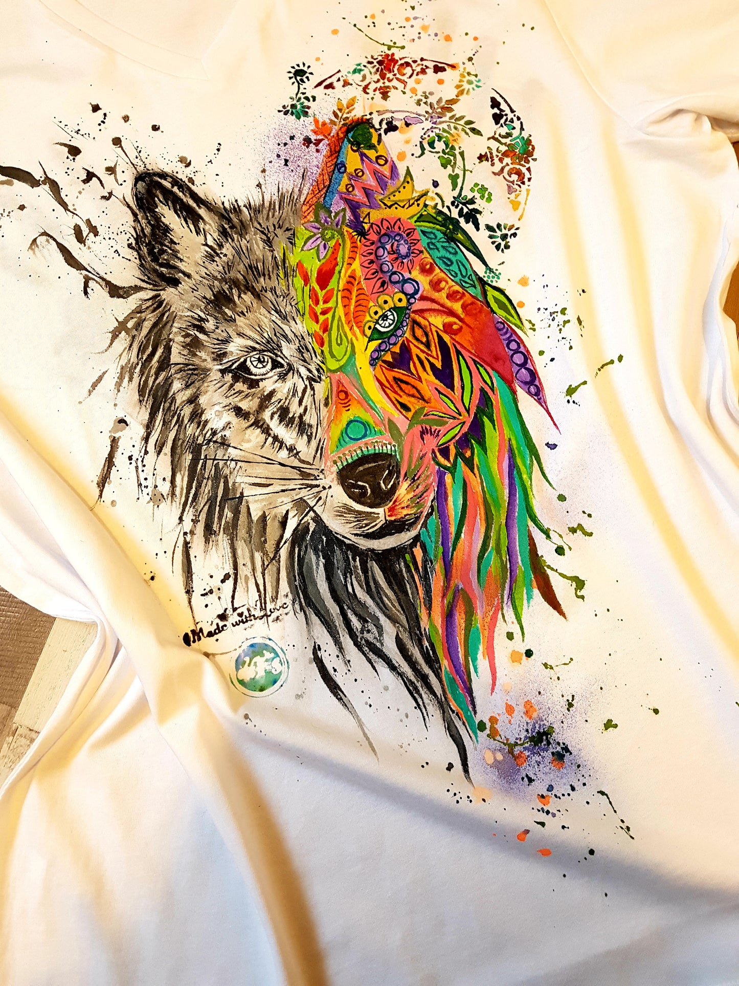 Tricou Mandala Wolf