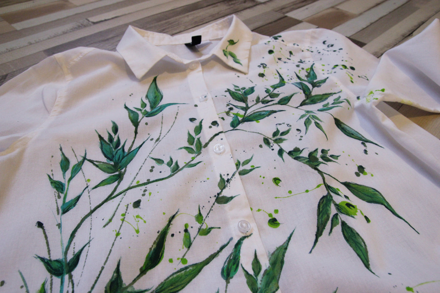 Camasa pictata Green leaves