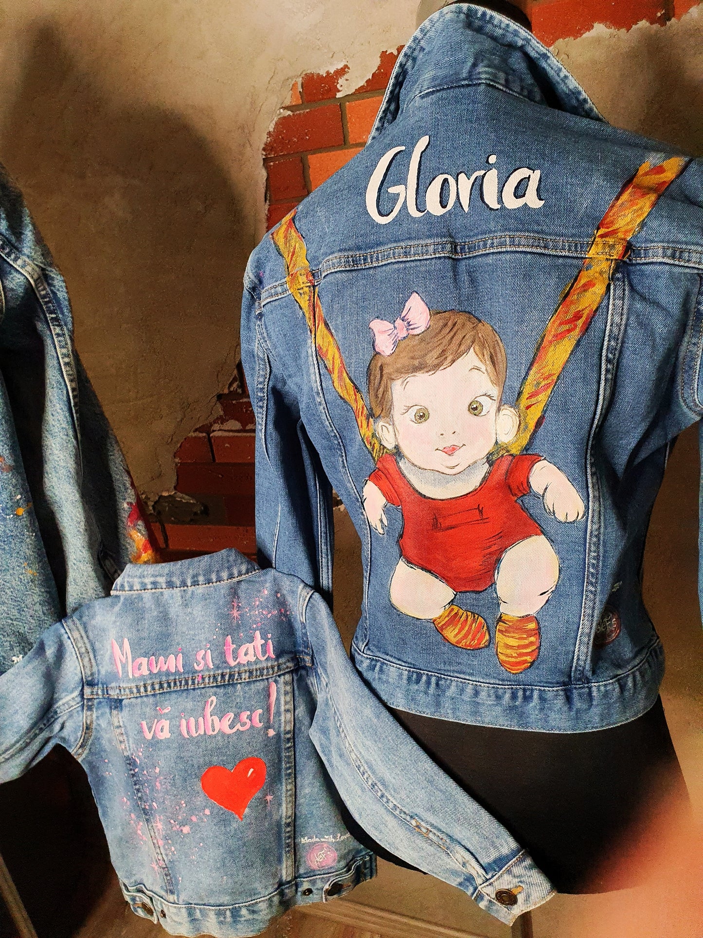 Personalizare Set geci din denim