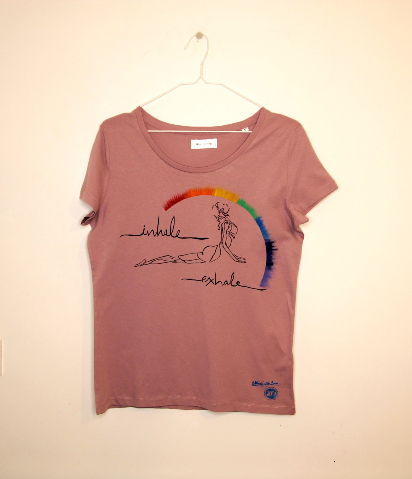 Tricou Pictat, Cadou unicat, Cadou pictat, Pictura pe haine, tricouri personalizate piticool, tricouri pictate manual, tricouri pictate manual casual, tricouri pictate manual pret, pictura tricouri, tricouri pictate pentru copii, cadou sf valentin, valentine's day, Yoga, Inhale, Exhale, Namaste, Llamaste