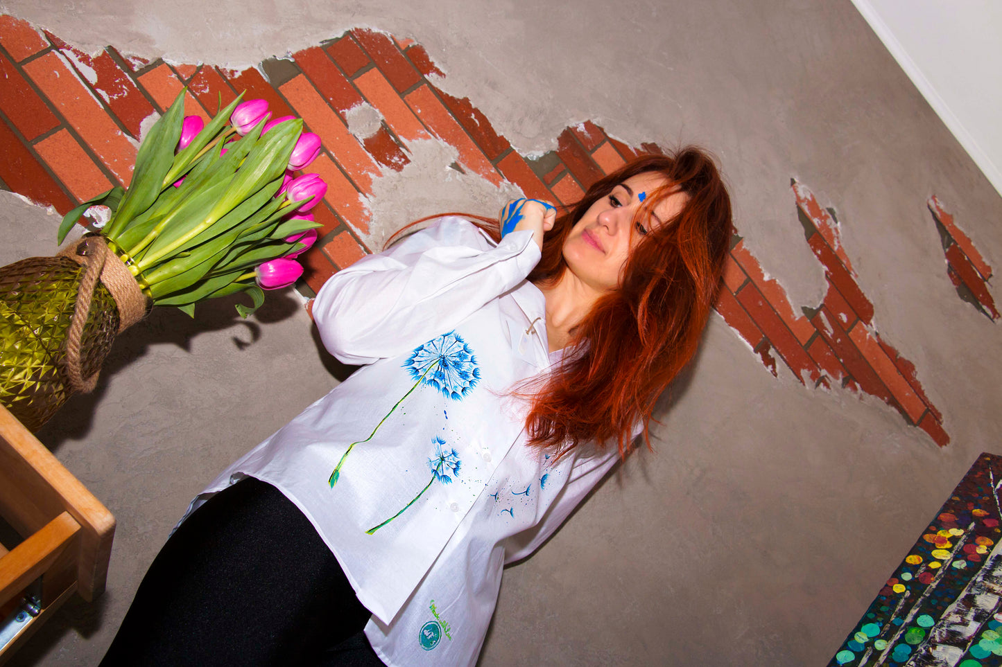 Camasa pictata - Papadie cu sclipici