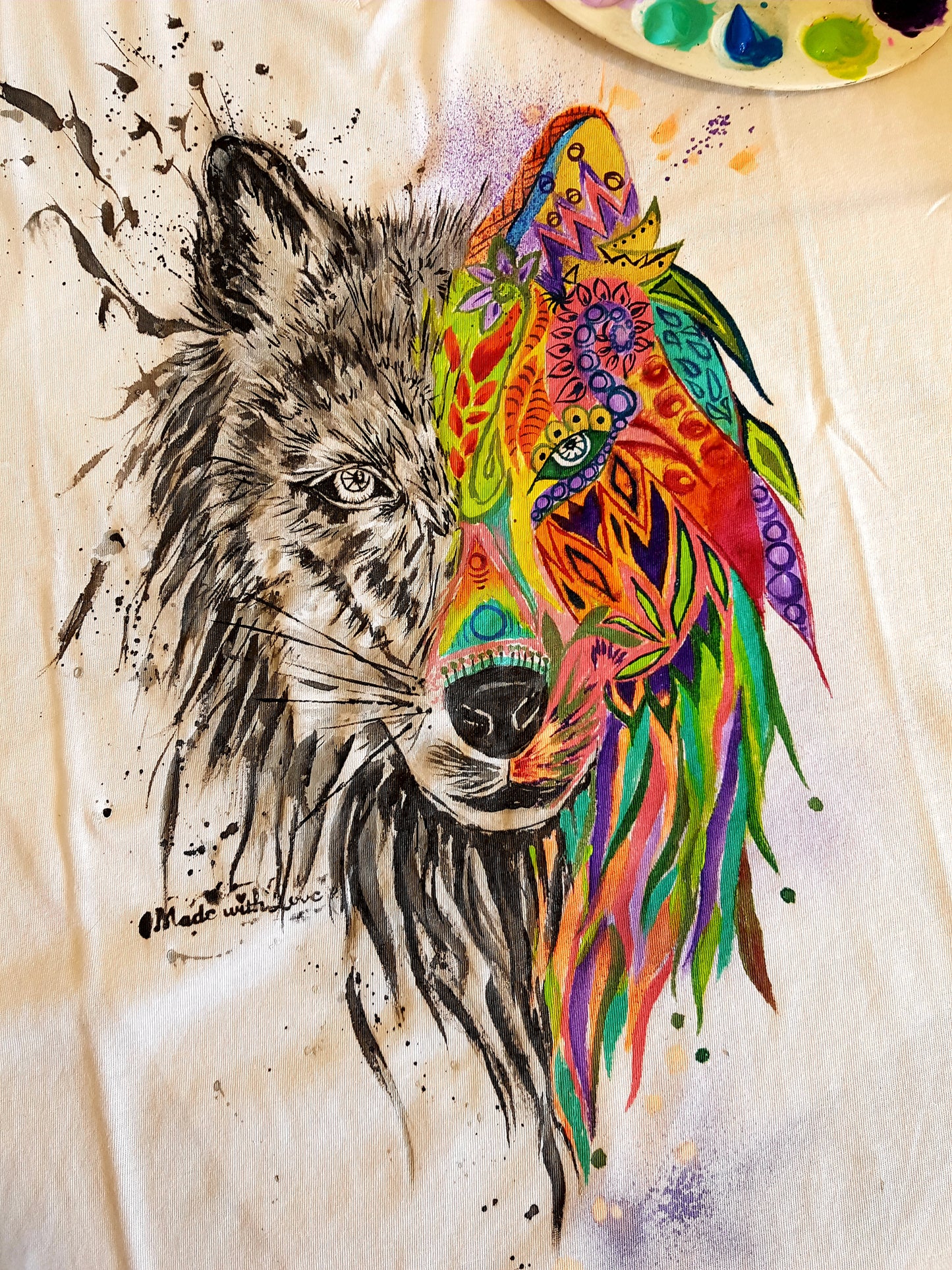 Tricou Mandala Wolf