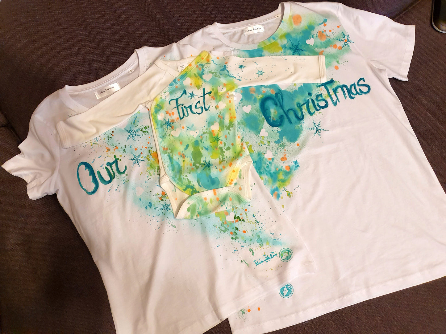 Set tricouri "Our First Christmas"