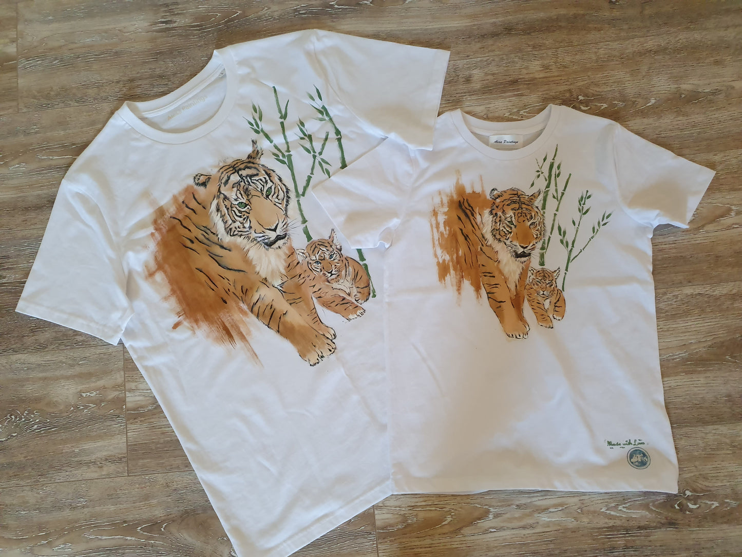 Set Tricou Tiger Father and Son