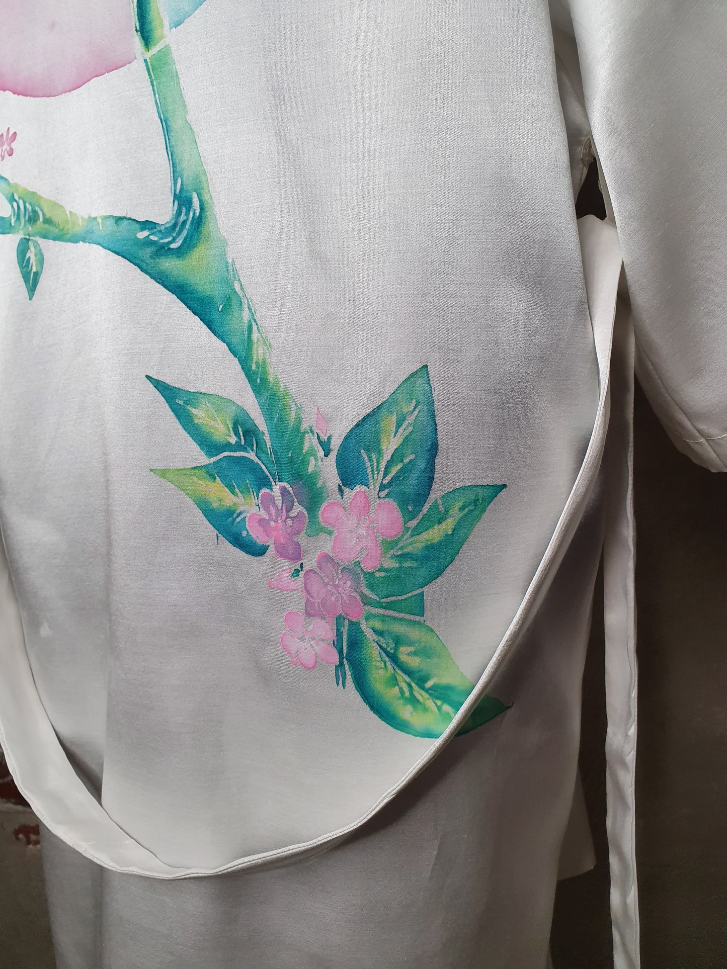 Kimono "Cherry blossom" din matase personalizat