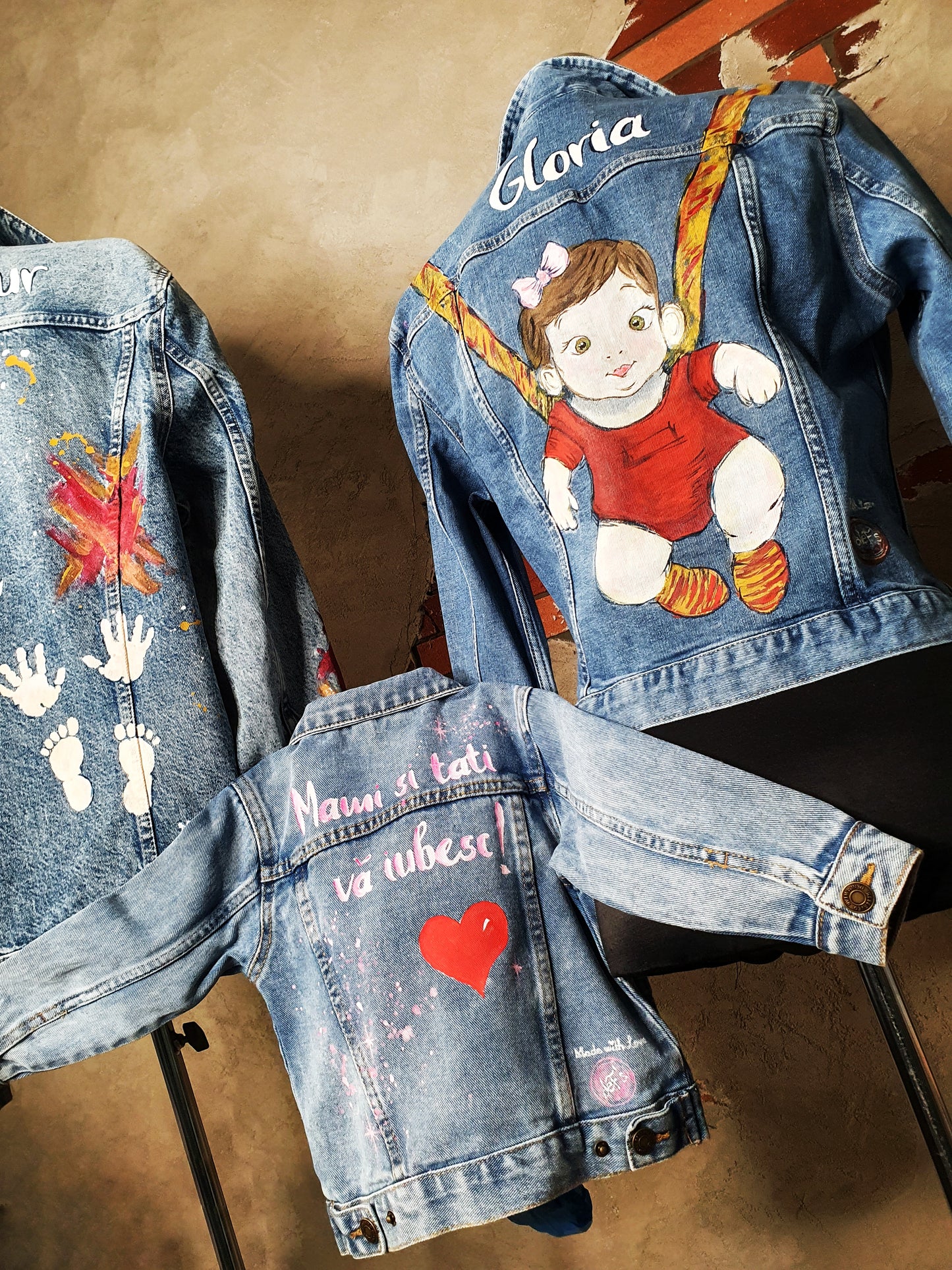 Personalizare Set geci din denim