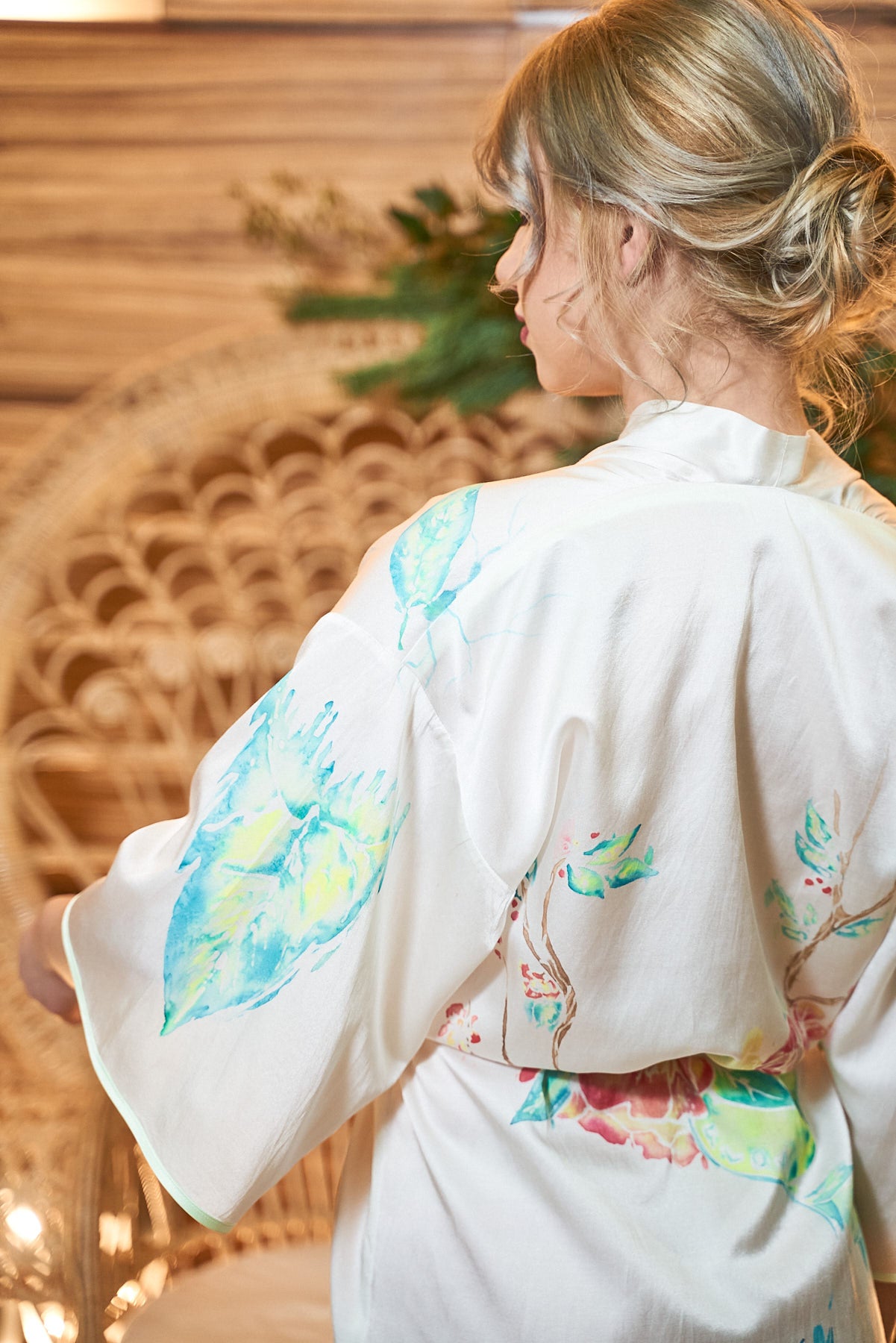 Kimono "Vibe" din matase personalizat